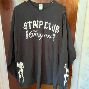 2XL Long Sleeve black Strip Club Tshirts preowned, clean.